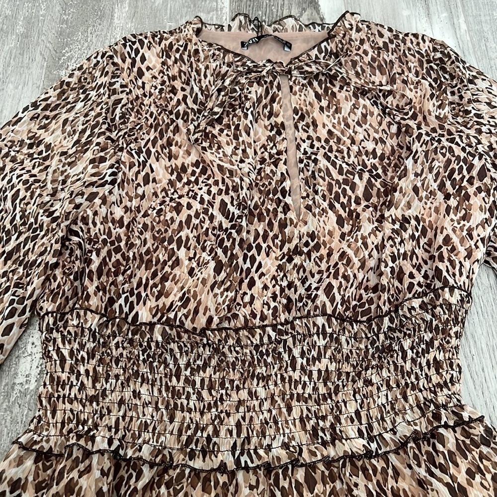 Zara Animal Print Dress - Picture 7 of 11